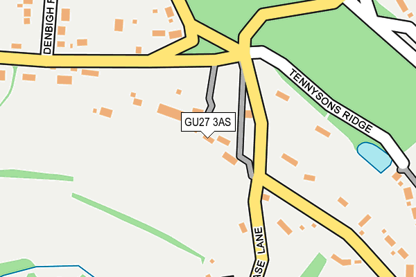 GU27 3AS map - OS OpenMap – Local (Ordnance Survey)