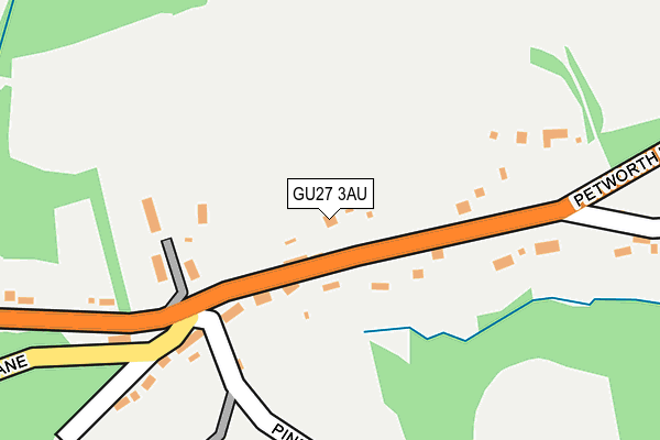 GU27 3AU map - OS OpenMap – Local (Ordnance Survey)