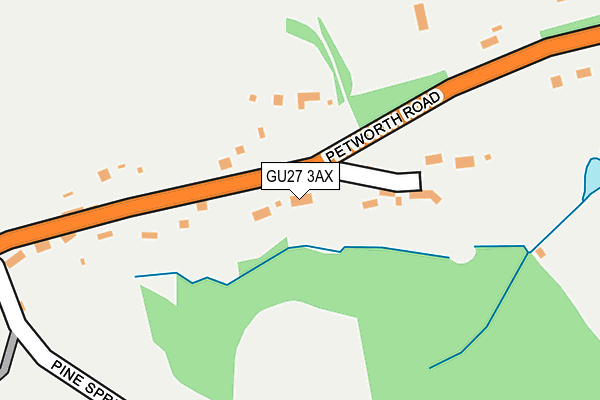 GU27 3AX map - OS OpenMap – Local (Ordnance Survey)