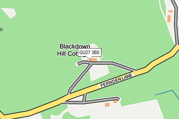 GU27 3BS map - OS OpenMap – Local (Ordnance Survey)