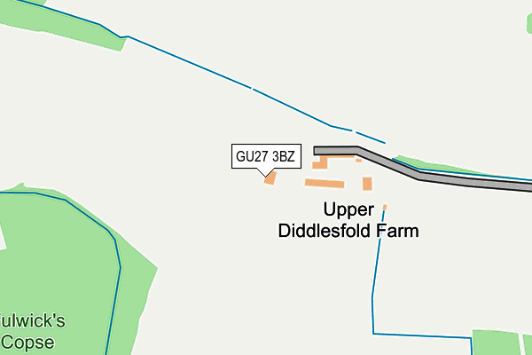GU27 3BZ map - OS OpenMap – Local (Ordnance Survey)