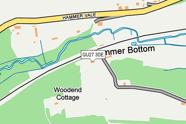 GU27 3DE map - OS OpenMap – Local (Ordnance Survey)