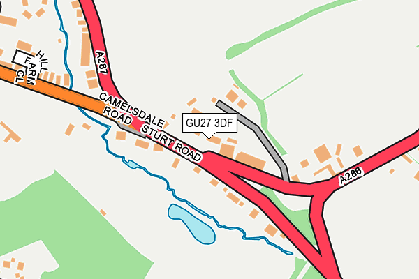 GU27 3DF map - OS OpenMap – Local (Ordnance Survey)