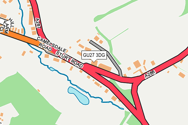 GU27 3DG map - OS OpenMap – Local (Ordnance Survey)