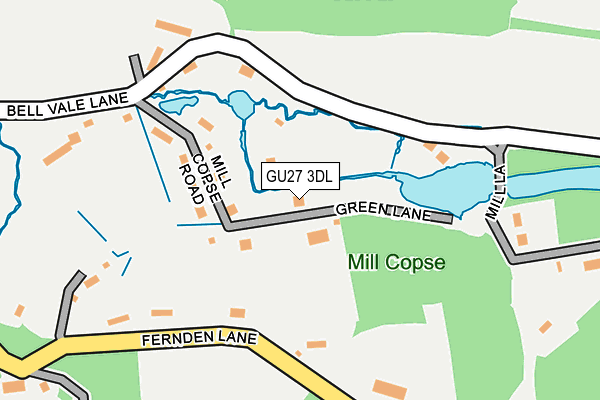 GU27 3DL map - OS OpenMap – Local (Ordnance Survey)