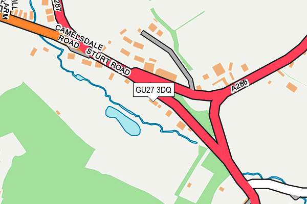 GU27 3DQ map - OS OpenMap – Local (Ordnance Survey)