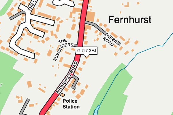 GU27 3EJ map - OS OpenMap – Local (Ordnance Survey)