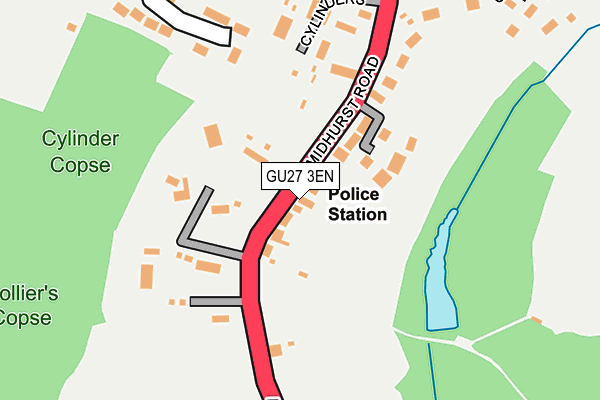 GU27 3EN map - OS OpenMap – Local (Ordnance Survey)