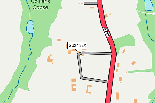 GU27 3EX map - OS OpenMap – Local (Ordnance Survey)