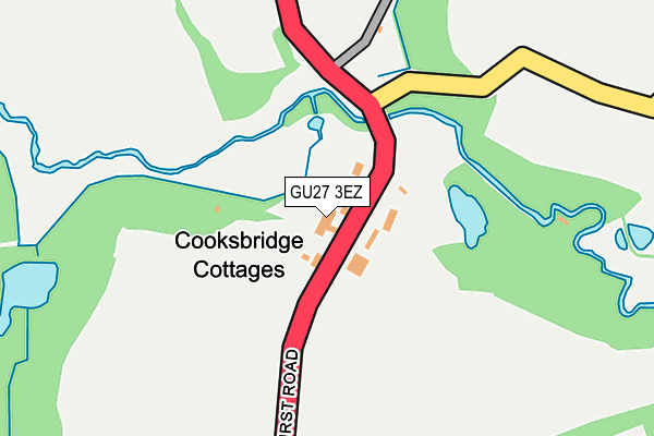 GU27 3EZ map - OS OpenMap – Local (Ordnance Survey)