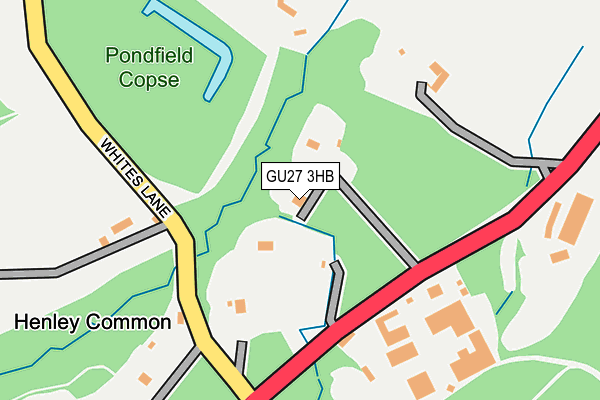 GU27 3HB map - OS OpenMap – Local (Ordnance Survey)