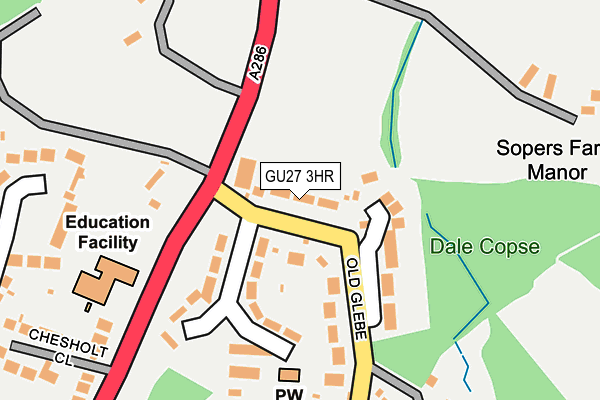 GU27 3HR map - OS OpenMap – Local (Ordnance Survey)