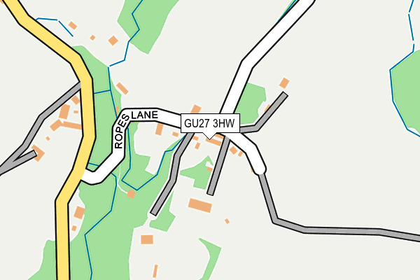 GU27 3HW map - OS OpenMap – Local (Ordnance Survey)
