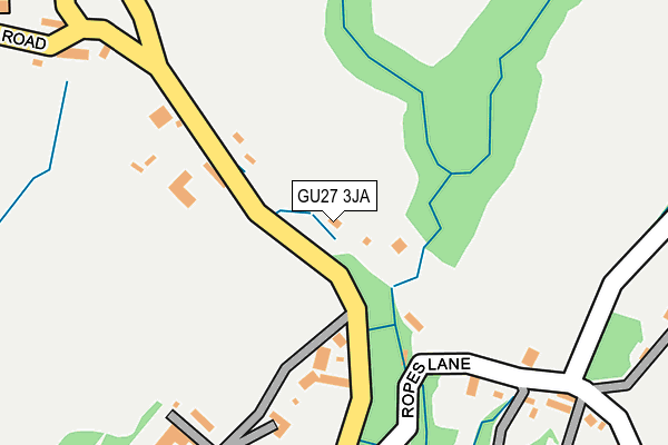 GU27 3JA map - OS OpenMap – Local (Ordnance Survey)