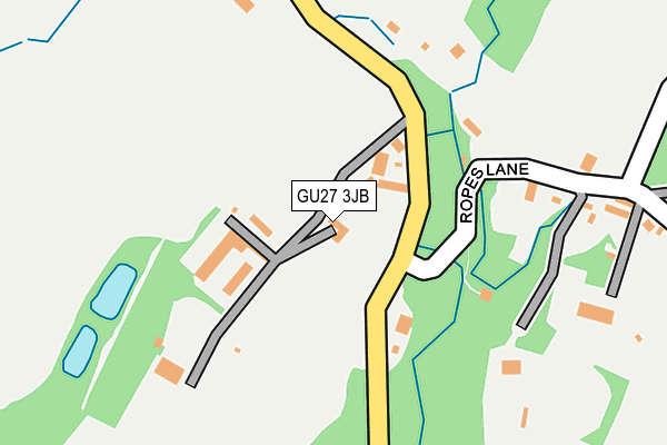 GU27 3JB map - OS OpenMap – Local (Ordnance Survey)