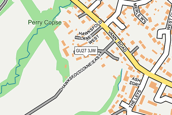 GU27 3JW map - OS OpenMap – Local (Ordnance Survey)