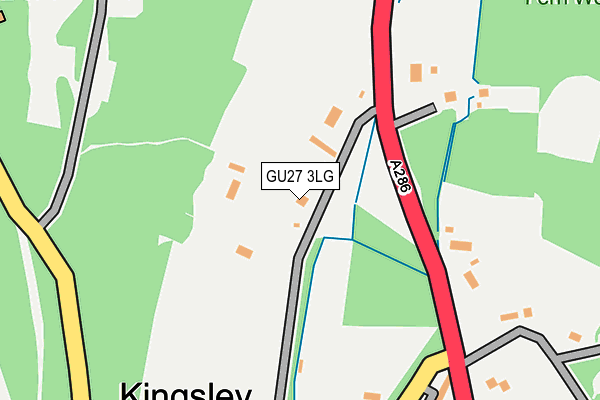 GU27 3LG map - OS OpenMap – Local (Ordnance Survey)