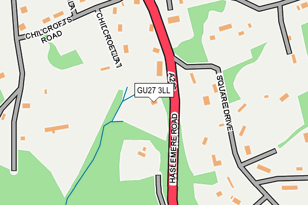 GU27 3LL map - OS OpenMap – Local (Ordnance Survey)