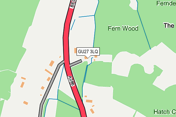 GU27 3LQ map - OS OpenMap – Local (Ordnance Survey)