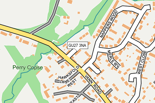 GU27 3NA map - OS OpenMap – Local (Ordnance Survey)