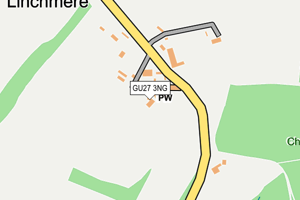 GU27 3NG map - OS OpenMap – Local (Ordnance Survey)