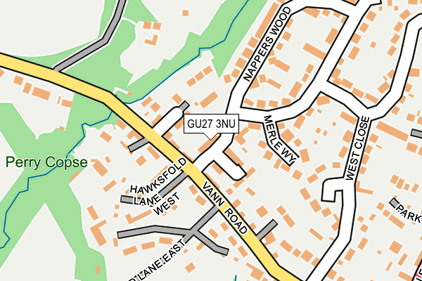 GU27 3NU map - OS OpenMap – Local (Ordnance Survey)