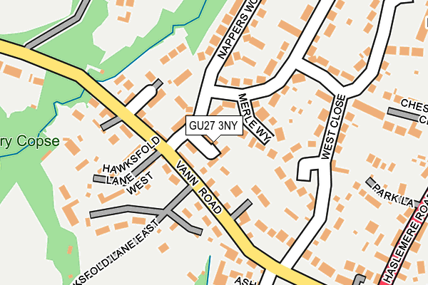 GU27 3NY map - OS OpenMap – Local (Ordnance Survey)