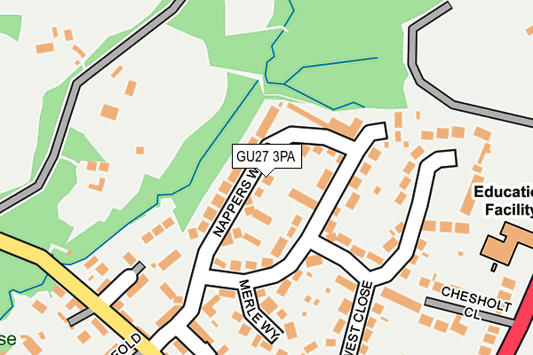 GU27 3PA map - OS OpenMap – Local (Ordnance Survey)
