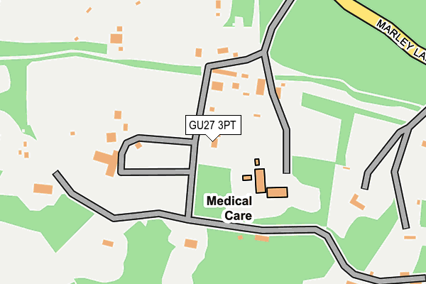 GU27 3PT map - OS OpenMap – Local (Ordnance Survey)