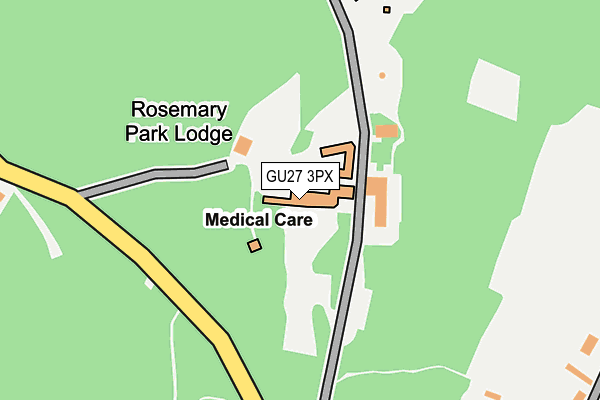 GU27 3PX map - OS OpenMap – Local (Ordnance Survey)