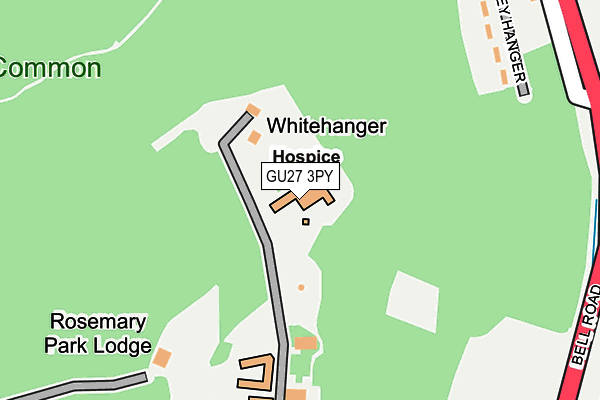 GU27 3PY map - OS OpenMap – Local (Ordnance Survey)