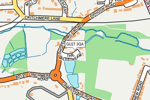 GU27 3QA map - OS OpenMap – Local (Ordnance Survey)