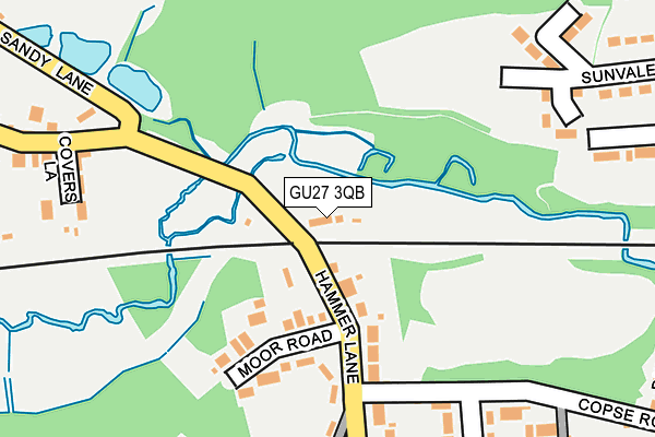 GU27 3QB map - OS OpenMap – Local (Ordnance Survey)