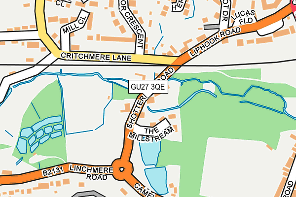 GU27 3QE map - OS OpenMap – Local (Ordnance Survey)