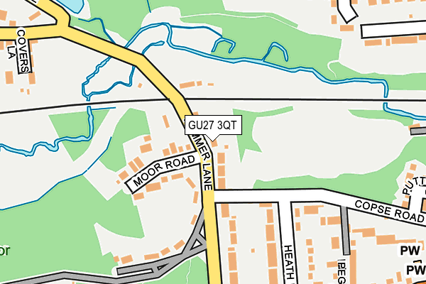 GU27 3QT map - OS OpenMap – Local (Ordnance Survey)