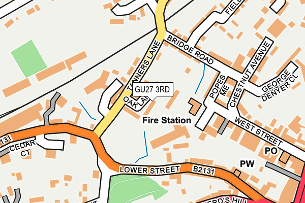 GU27 3RD map - OS OpenMap – Local (Ordnance Survey)