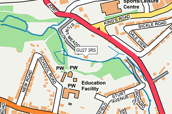 GU27 3RS map - OS OpenMap – Local (Ordnance Survey)