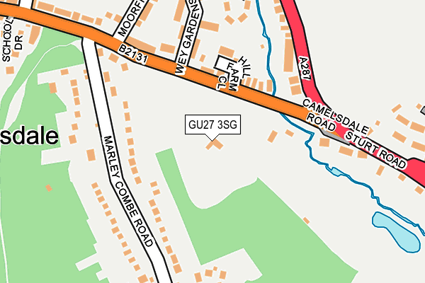 GU27 3SG map - OS OpenMap – Local (Ordnance Survey)