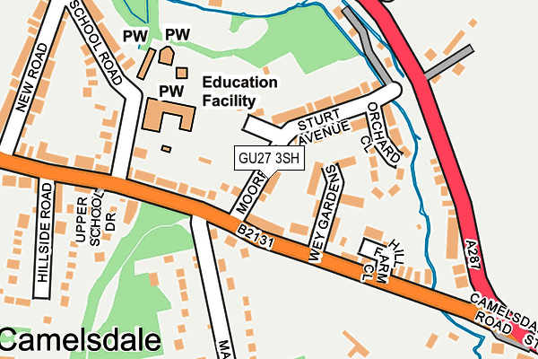 GU27 3SH map - OS OpenMap – Local (Ordnance Survey)