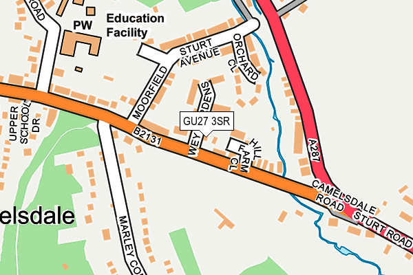 GU27 3SR map - OS OpenMap – Local (Ordnance Survey)