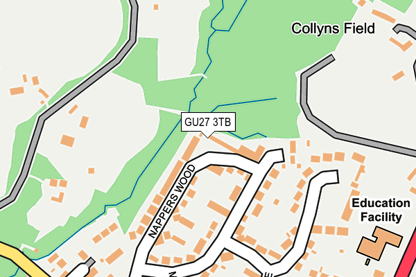 GU27 3TB map - OS OpenMap – Local (Ordnance Survey)