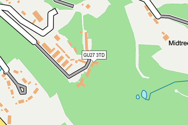 GU27 3TD map - OS OpenMap – Local (Ordnance Survey)