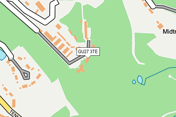 GU27 3TE map - OS OpenMap – Local (Ordnance Survey)