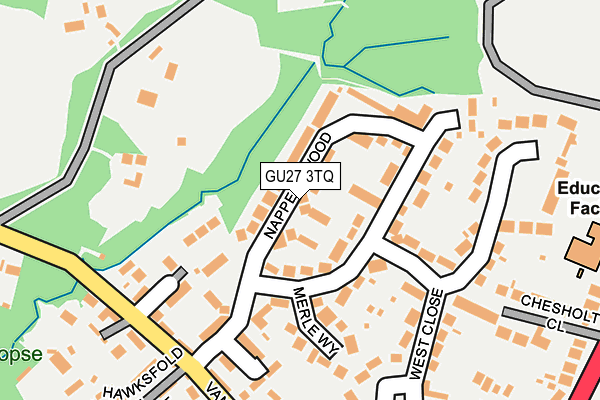 GU27 3TQ map - OS OpenMap – Local (Ordnance Survey)