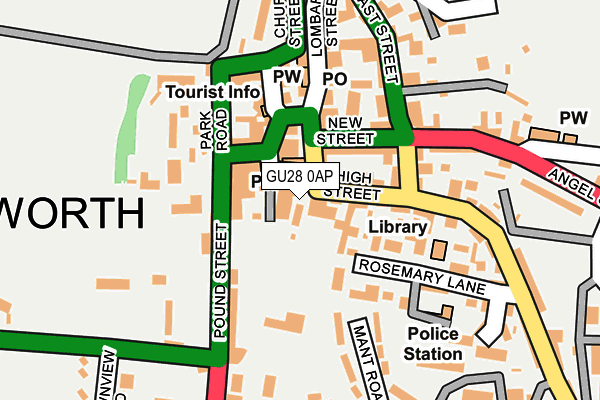 GU28 0AP map - OS OpenMap – Local (Ordnance Survey)