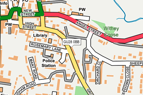 GU28 0BB map - OS OpenMap – Local (Ordnance Survey)