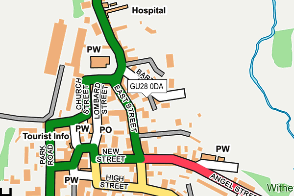 GU28 0DA map - OS OpenMap – Local (Ordnance Survey)