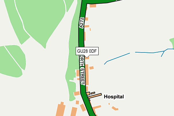 GU28 0DF map - OS OpenMap – Local (Ordnance Survey)