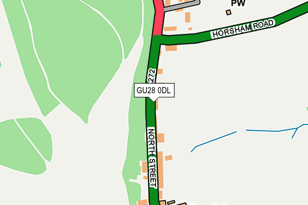 GU28 0DL map - OS OpenMap – Local (Ordnance Survey)