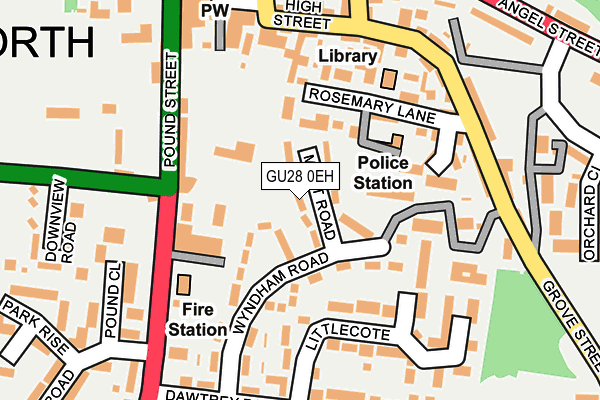 GU28 0EH map - OS OpenMap – Local (Ordnance Survey)